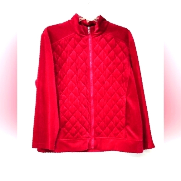 BFA women's jacket quilted front zipper petite front Size: PL - Picture 1 of 5